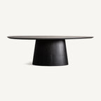 Mesa de comedor Weggis — Madera roble negra
