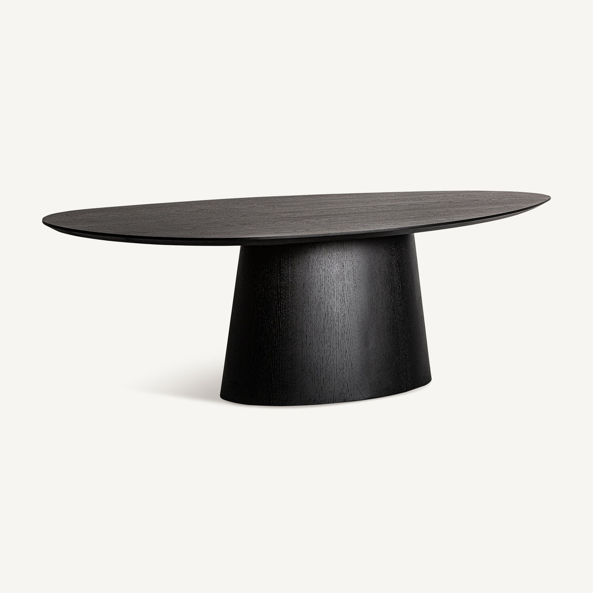 Mesa de comedor Weggis — Madera roble negra