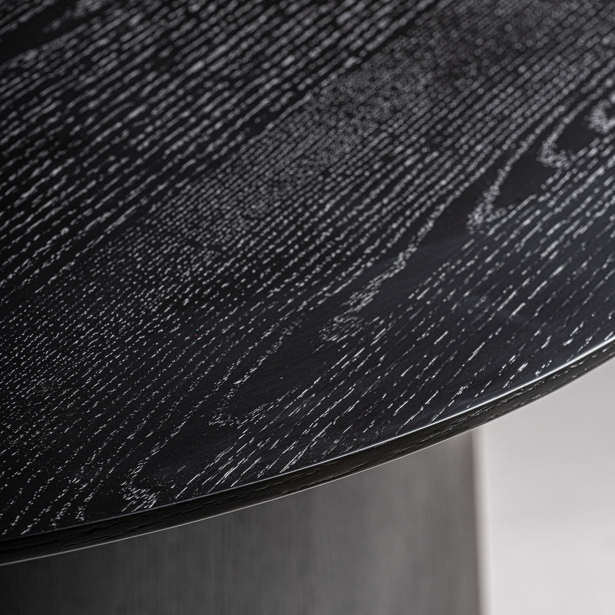 Mesa de comedor Weggis — Madera roble negra