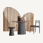 Mesa de comedor Wood — Madera de mango negro