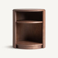 Mesita de noche Allevard — Madera contrachapada nogal
