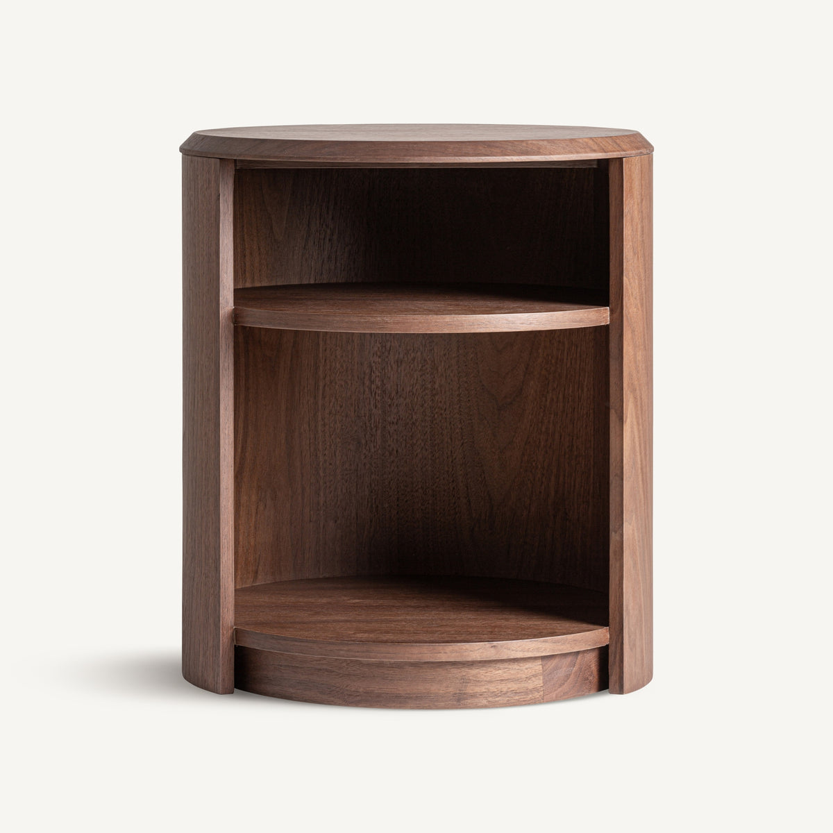 Mesita de noche Allevard — Madera contrachapada nogal