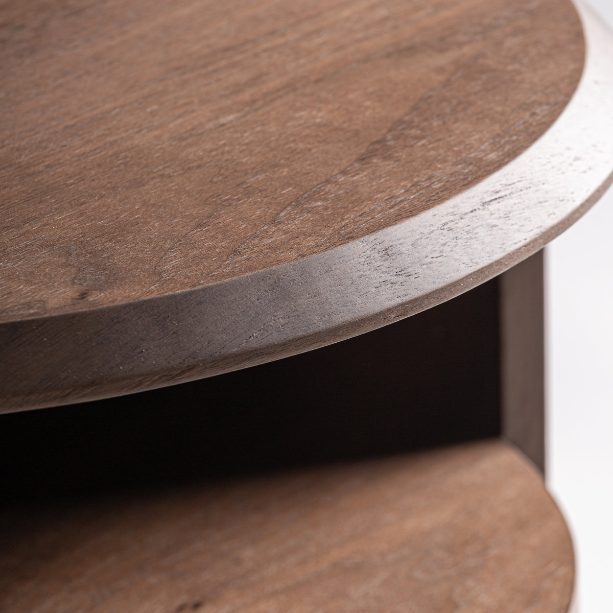 Mesita de noche Allevard — Madera contrachapada nogal