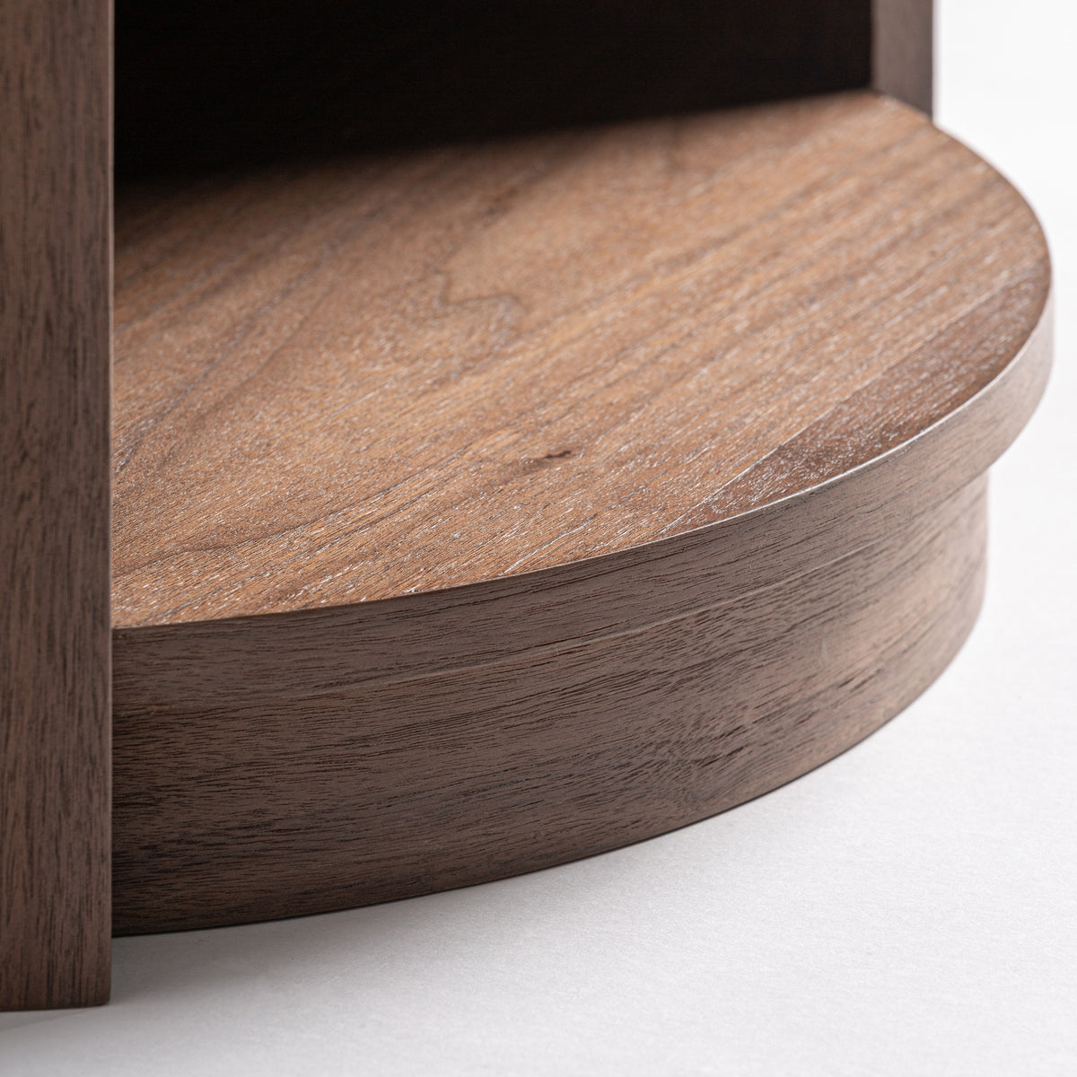 Mesita de noche Allevard — Madera contrachapada nogal