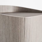 Mesita de noche Burkina — Madera contrachapada gris
