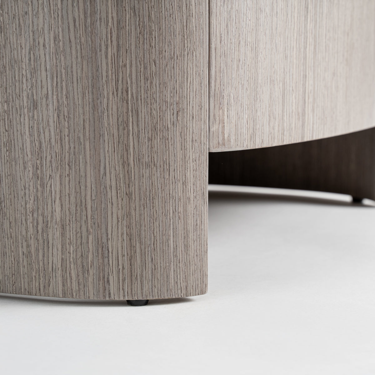 Mesita de noche Burkina — Madera contrachapada gris