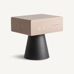 Mesita de noche Crolles — Madera dm arena