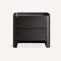Mesita de noche Haesa — Madera contrachapada negro