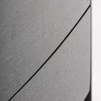 Mesita de noche Haesa — Madera contrachapada negro