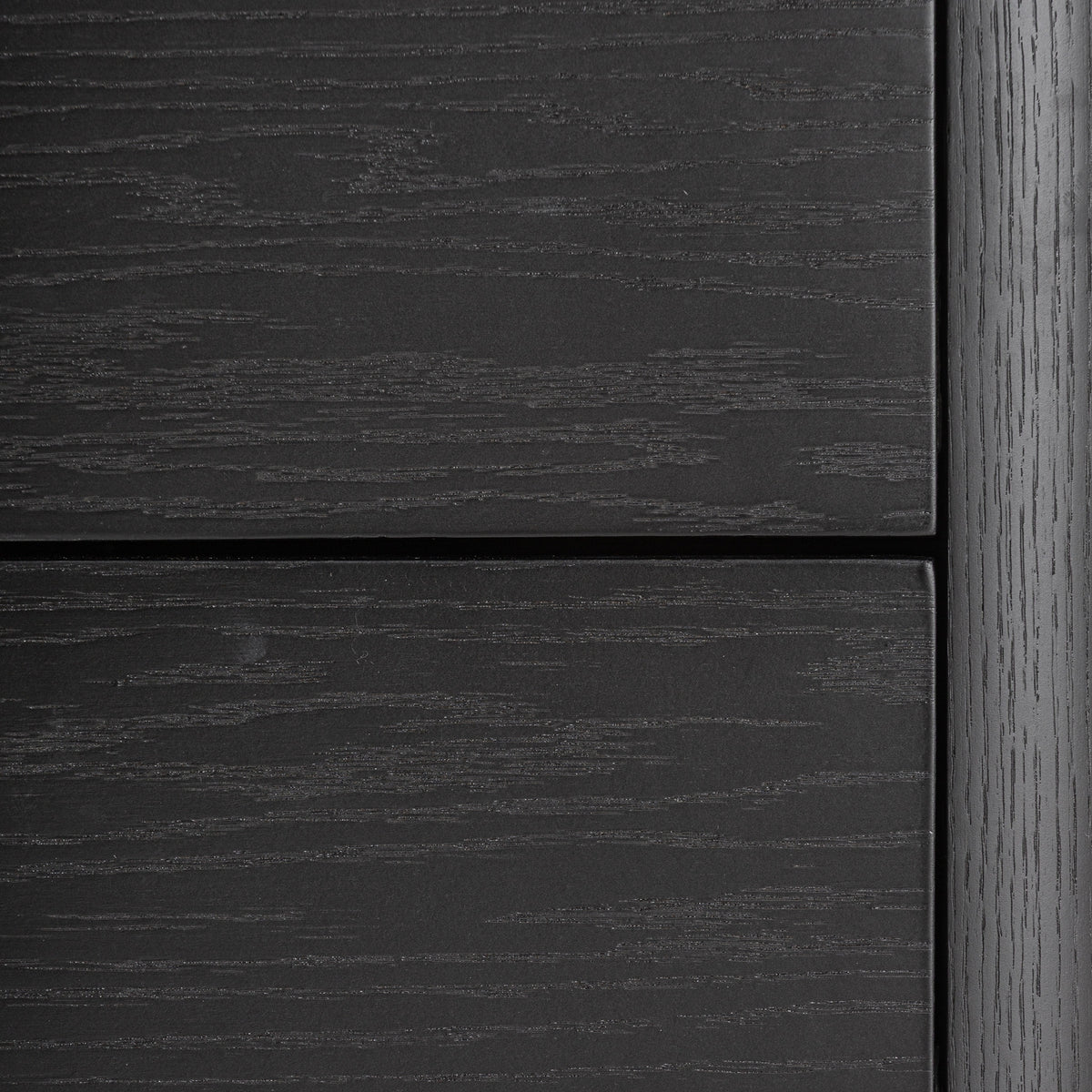 Mesita de noche Haesa — Madera contrachapada negro