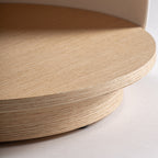 Mesita de noche Huez — Madera contrachapada arena