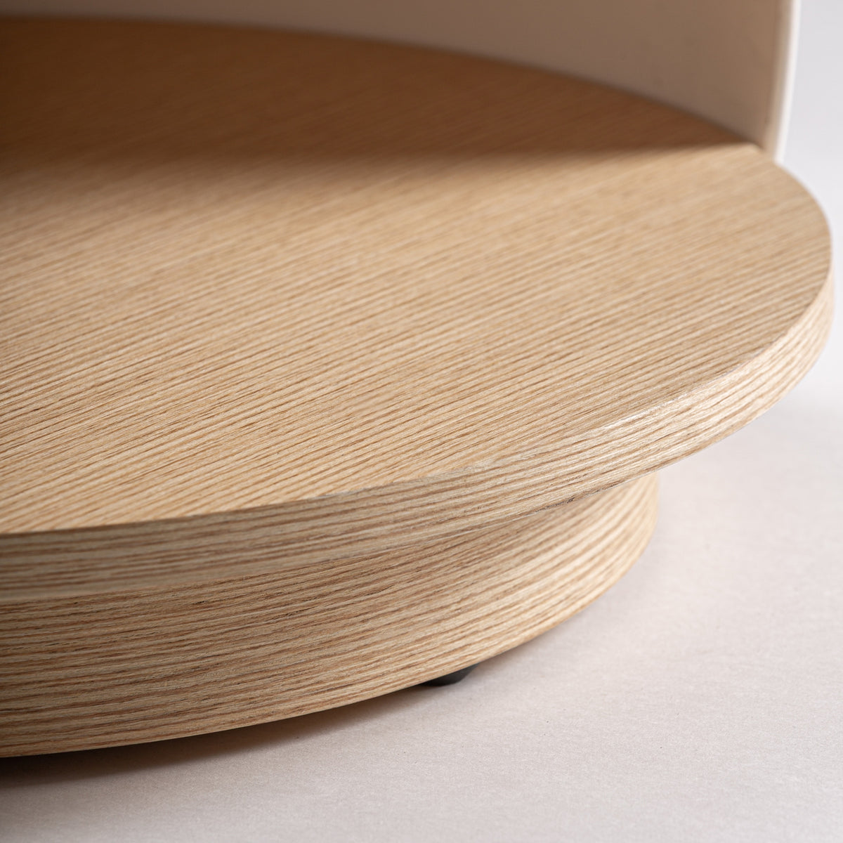 Mesita de noche Huez — Madera contrachapada arena