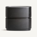 Mesita de noche Isola — Madera contrachapada negro