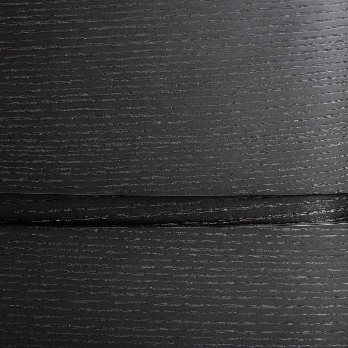 Mesita de noche Isola — Madera contrachapada negro