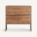 Mesita de noche Killeany — Madera de mango marrón