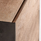 Mesita de noche Killeany — Madera de mango marrón