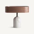 Mesita de noche Mens — Madera contrachapada nogal