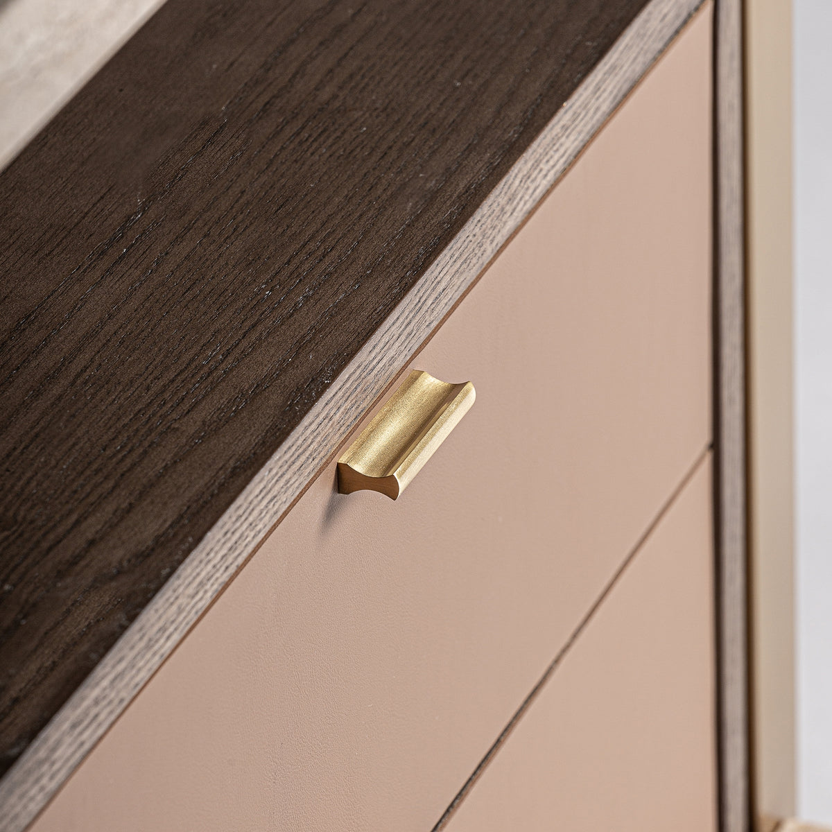Mesita de noche Monza — Travertino beige