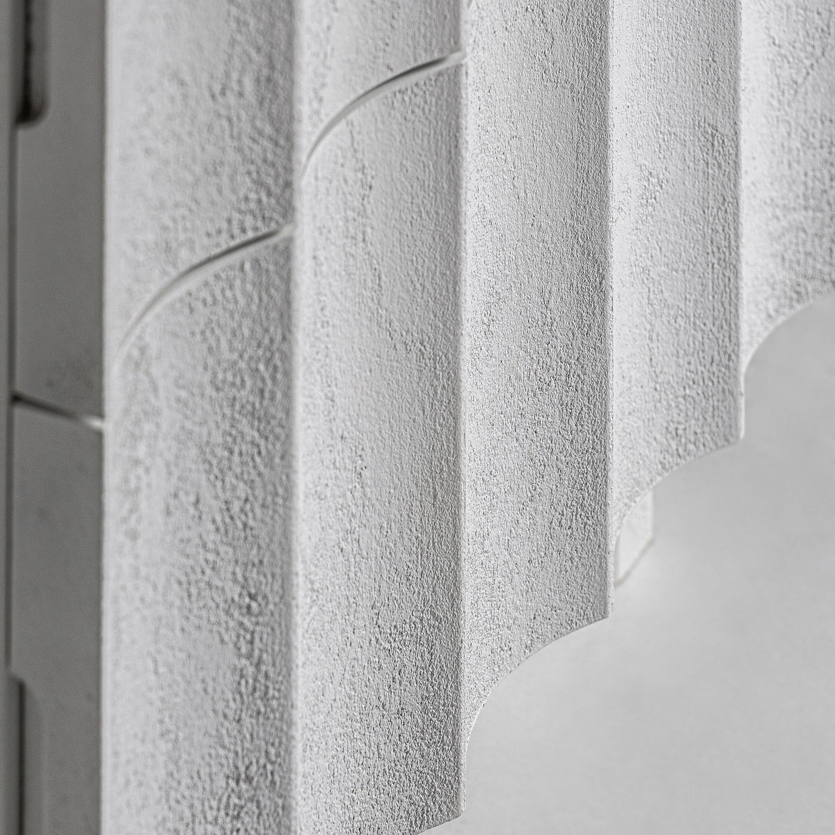 Mesita de noche Mulcey — Madera dm blanco desgastado