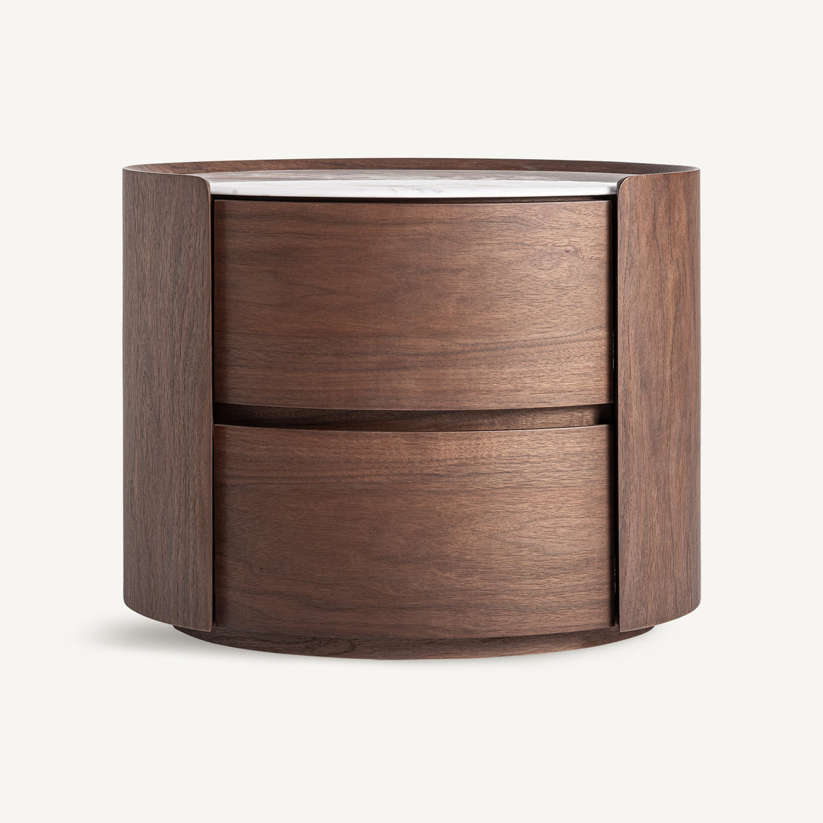 Mesita de noche Stuetta — Madera contrachapada marrón claro