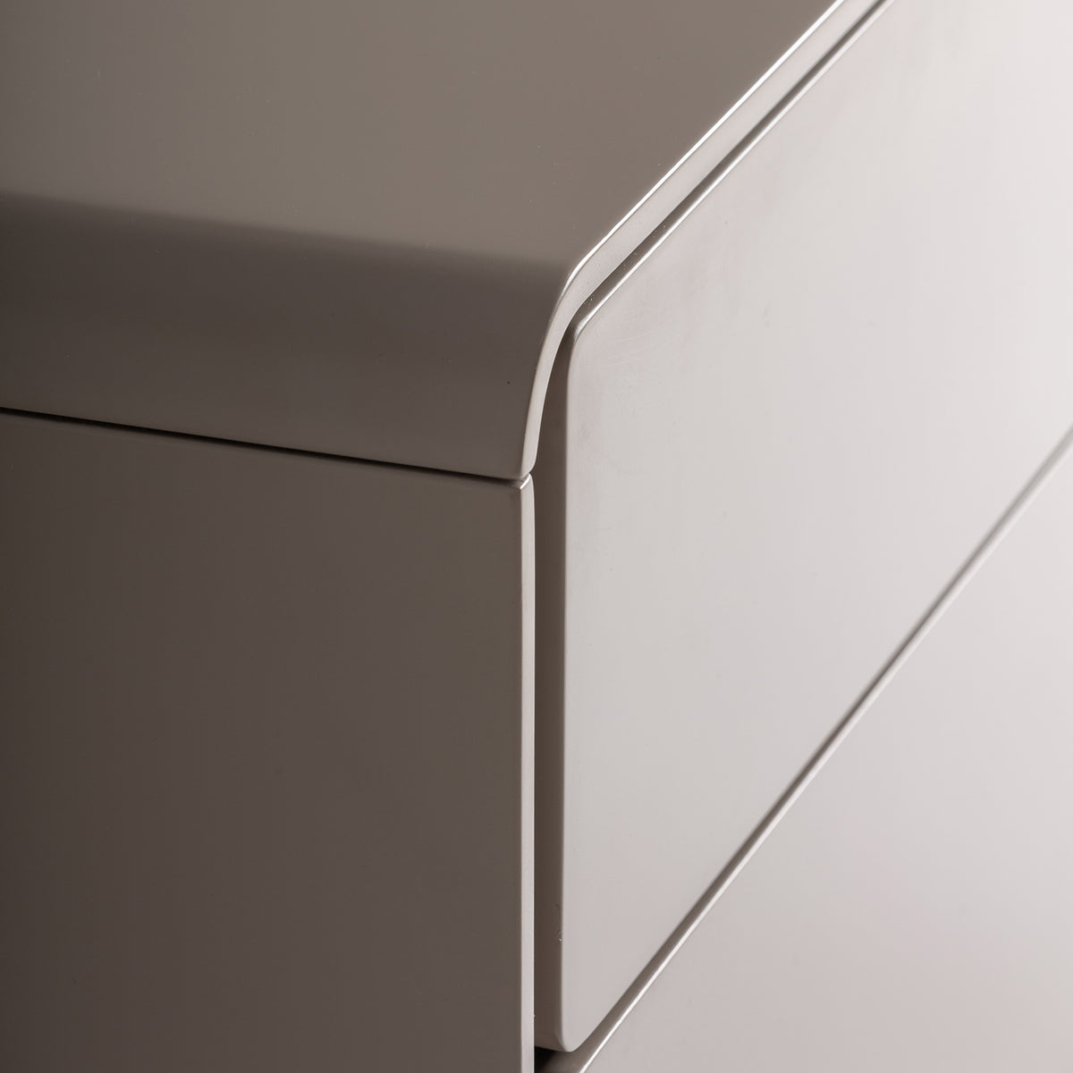Mesita de noche Theys — Madera dm beige