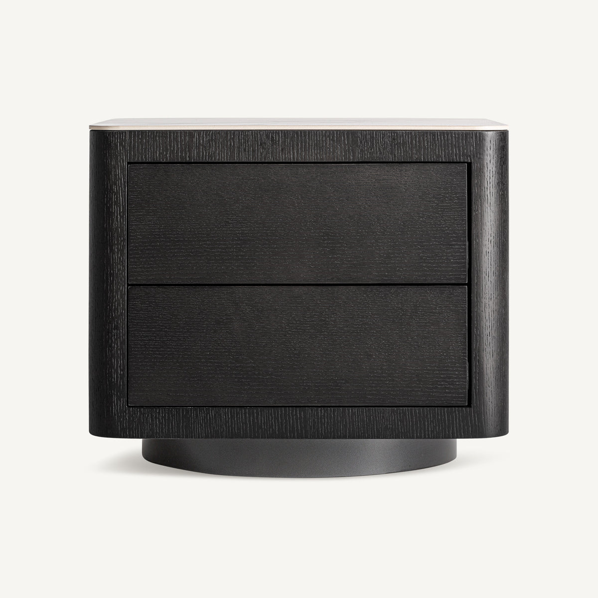 Mesita de noche Wholen — Madera dm negro