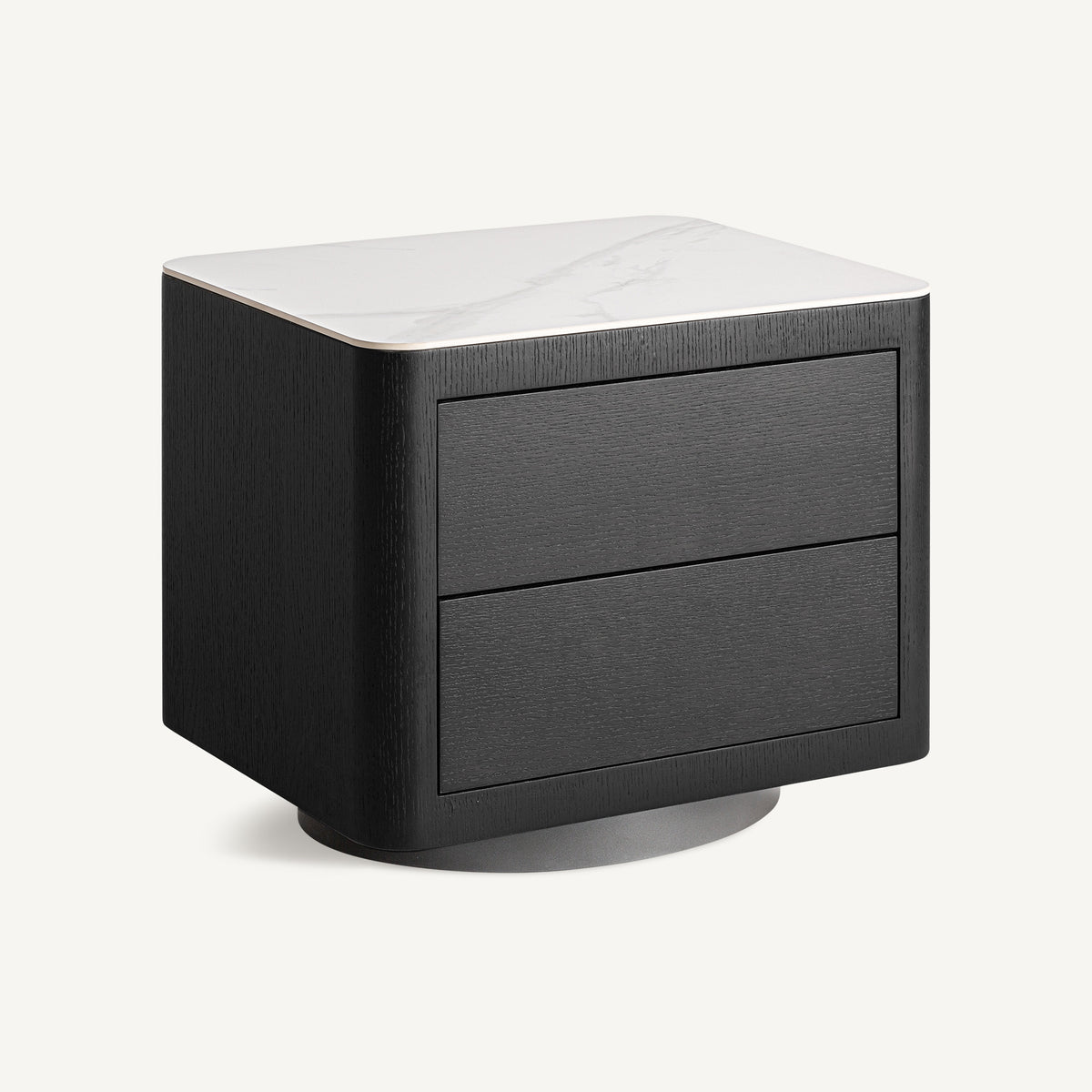 Mesita de noche Wholen — Madera dm negro