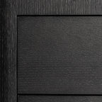 Mesita de noche Wholen — Madera dm negro