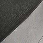Mesita de noche Wolfach — Madera contrachapada negra