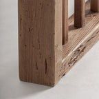 Panel decorativo Truel — Madera de pino reciclado marrón claro