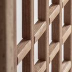 Panel decorativo Truel — Madera de pino reciclado marrón claro