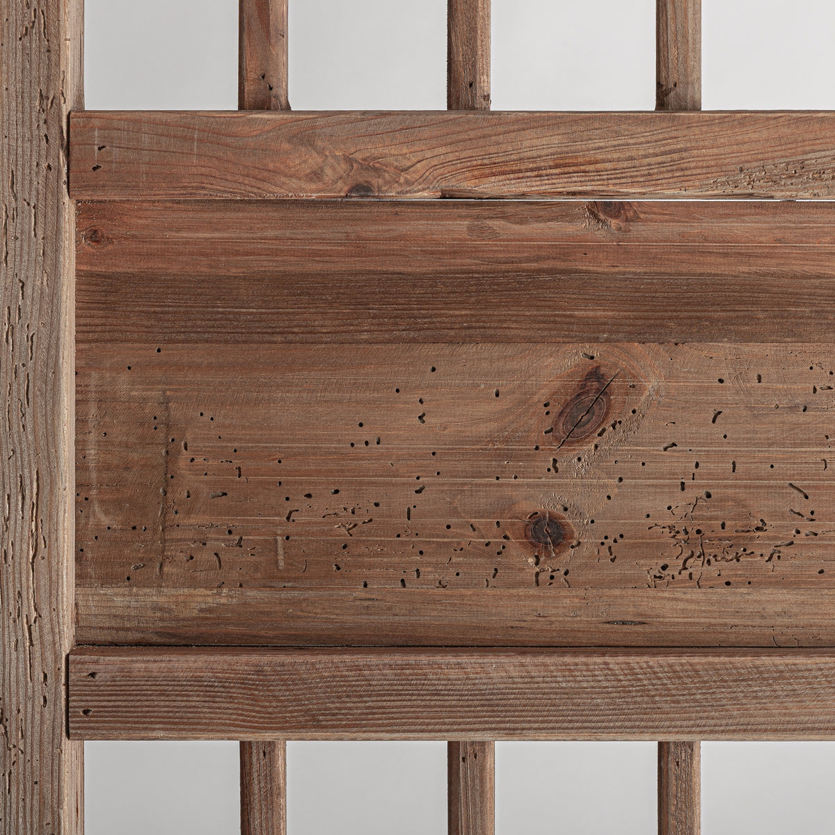 Panel decorativo Truel — Madera de pino reciclado marrón claro
