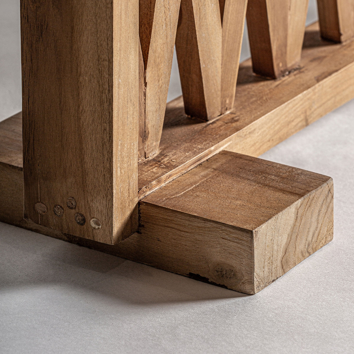 Parabán Viriat — Madera de teca marrón