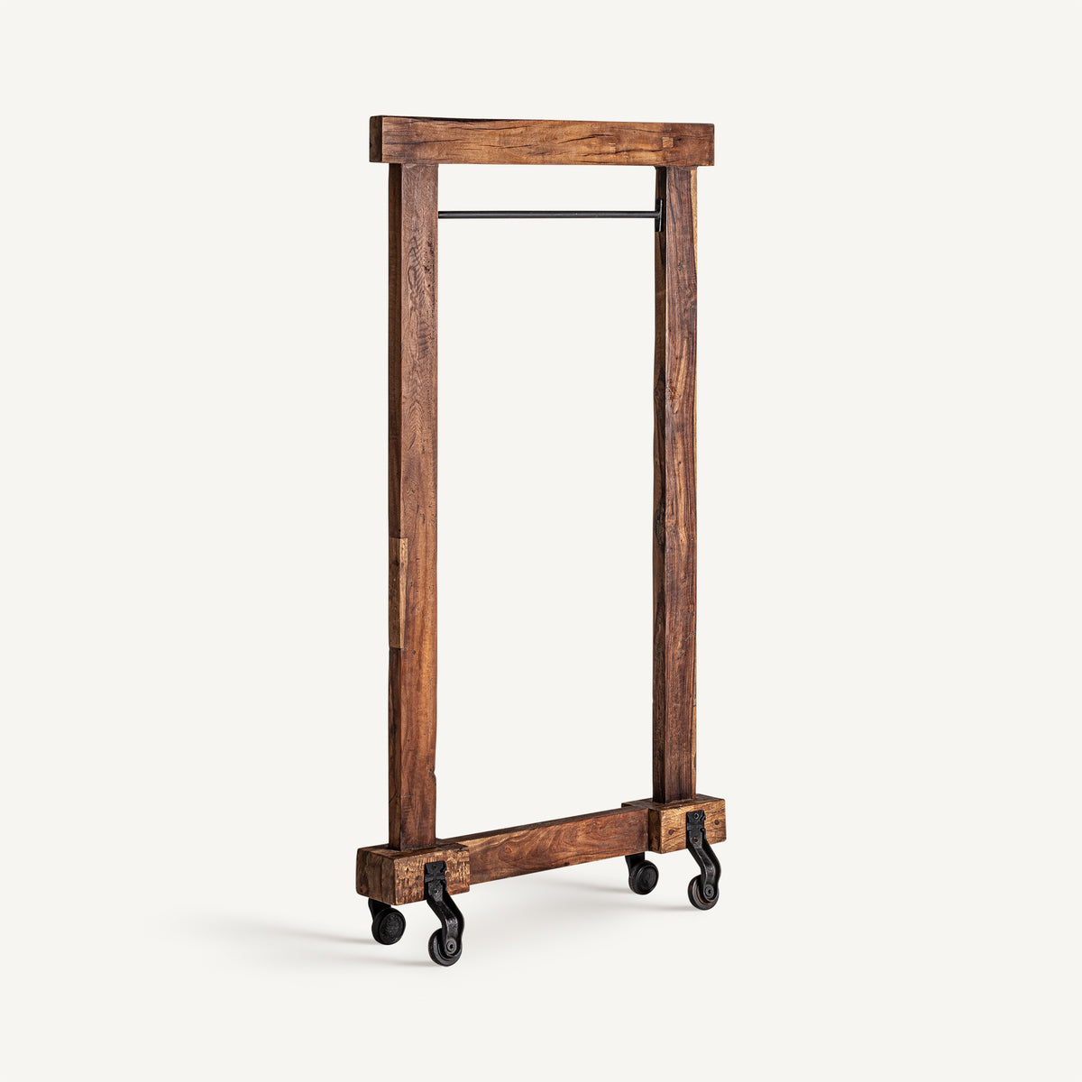 Perchero Massiac — Madera de mango marrón