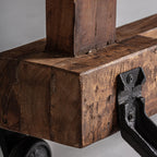 Perchero Massiac — Madera de mango marrón