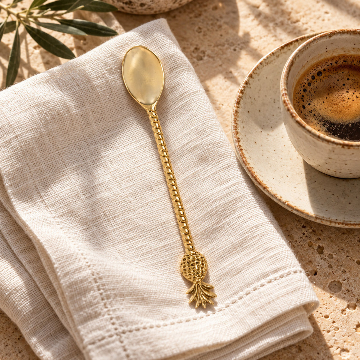 Cubierto Pineapple Long Spoon