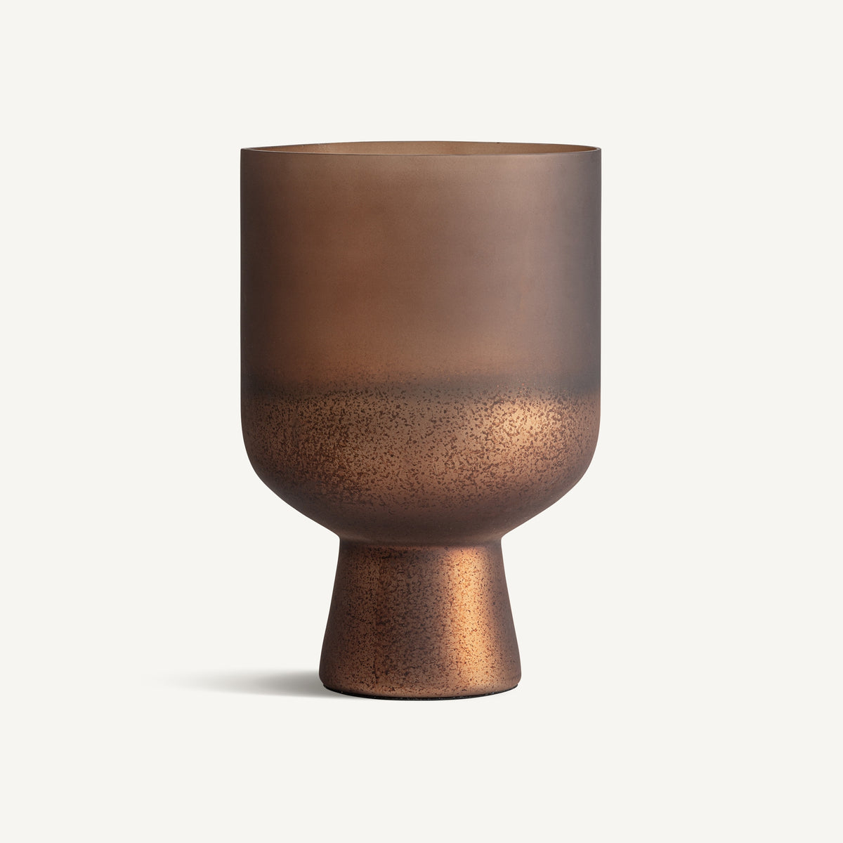 Portavela — Vidrio marrón