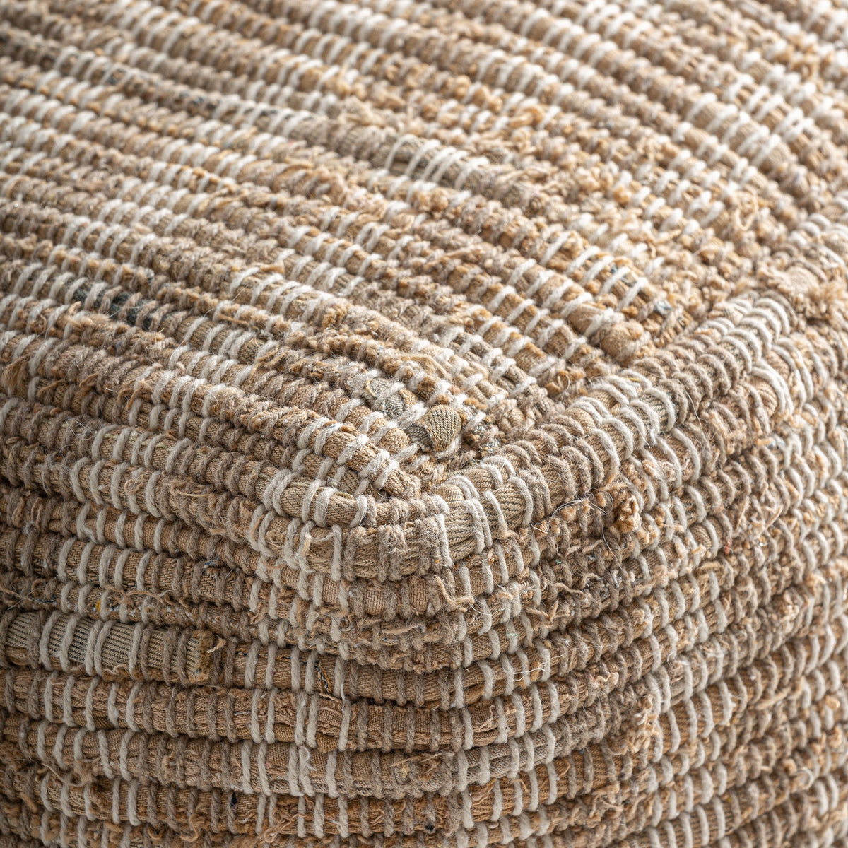Puf Brax — Algodón beige