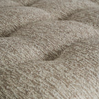 Puf Vittel — Poliéster beige jaspeado