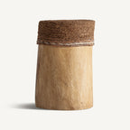 Reposapiés Brunico — Madera suar marrón