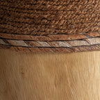 Reposapiés Brunico — Madera suar marrón