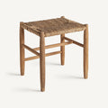 Reposapiés Lavs — Madera de teca marrón