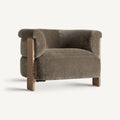 Sillón Auronzo — Poliéster verde chenilla
