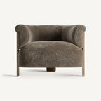 Sillón Auronzo — Poliéster verde chenilla