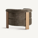 Sillón Auronzo — Poliéster verde chenilla