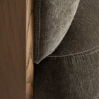 Sillón Auronzo — Poliéster verde chenilla
