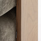 Sillón Auronzo — Poliéster verde chenilla