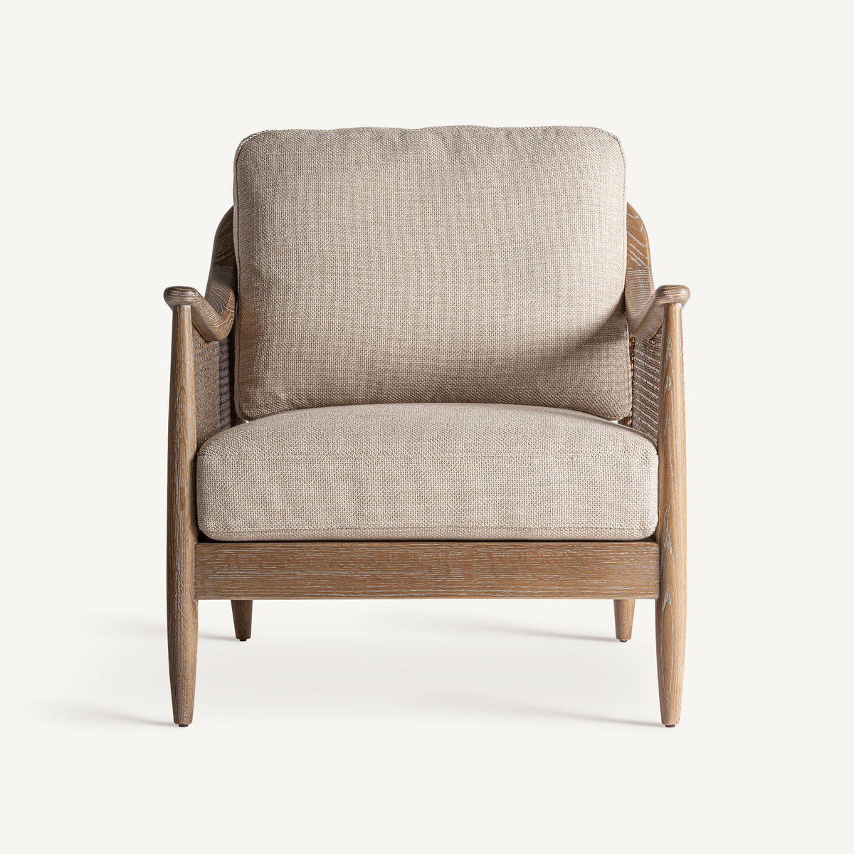 Sillón Bolzano — poliéster beige