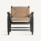 Sillón Dalvik — Madera de caucho negro