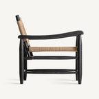 Sillón Dalvik — Madera de caucho negro